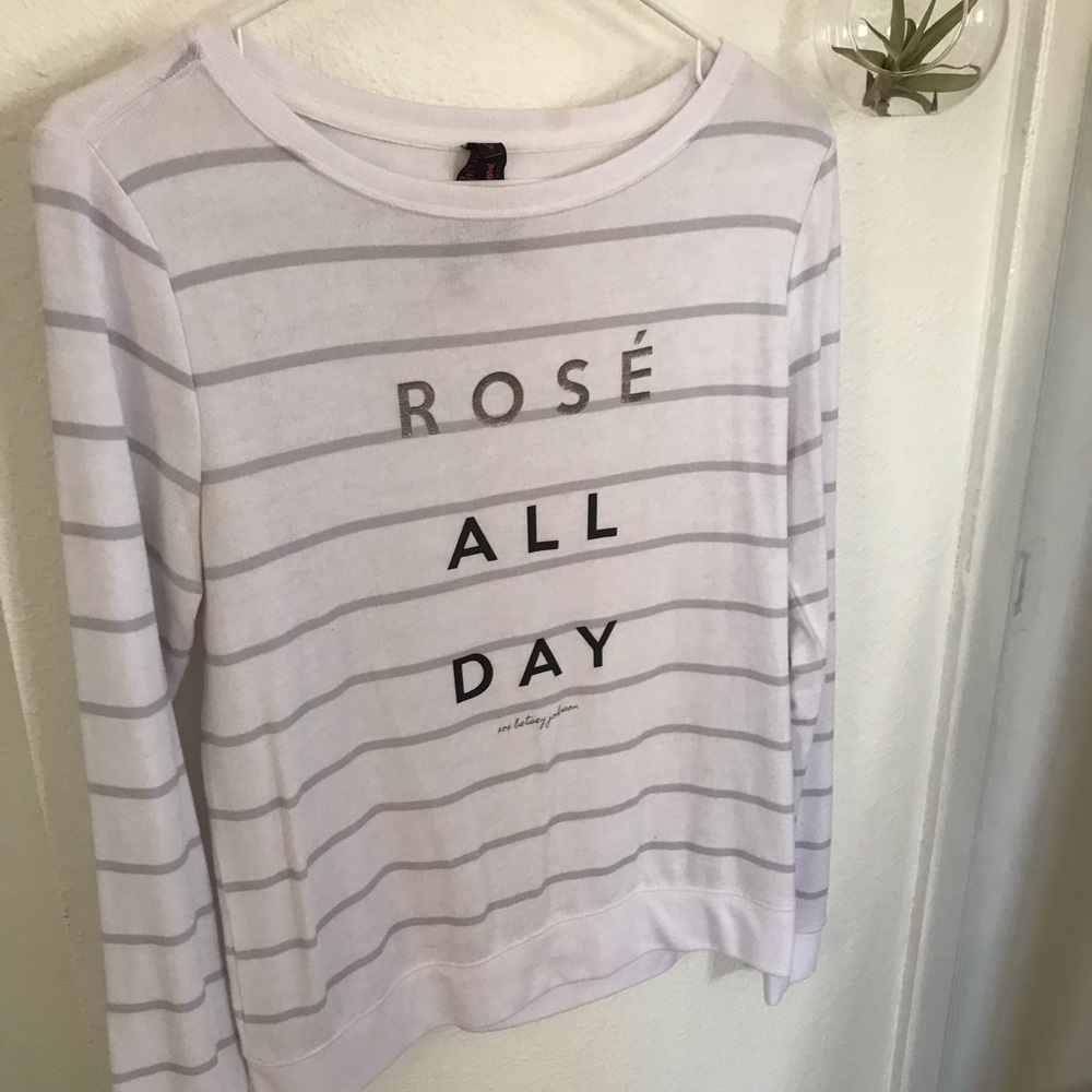 Rosé all day sweater